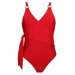 Pour Moi Red Samoa Wrap Over Control Swimsuit -Pour Moi Shop unnamed file 3241