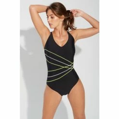 Pour Moi Black Energy Chlorine Resistant V Neck Linear Swimsuit -Pour Moi Shop unnamed file 3267