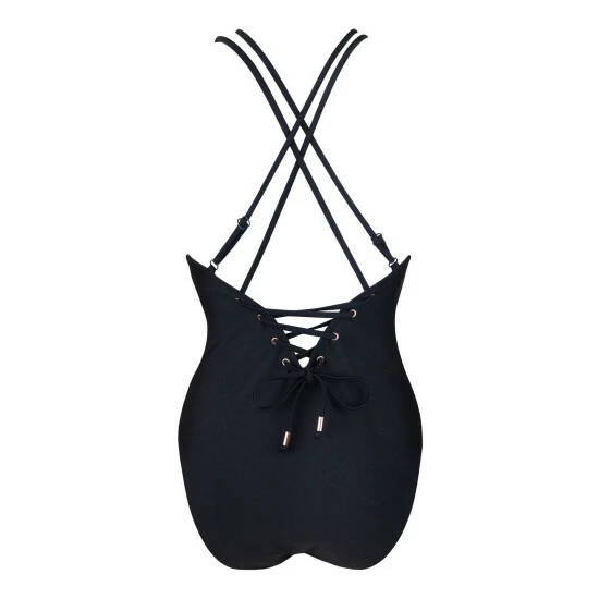Pour Moi Black Monaco Strapped Eyelet Swimsuit 4 Pour Moi Black Monaco Strapped Eyelet Swimsuit - Image 4