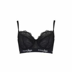 Pour Moi Black Non Padded Logo Underwired Bra 3 Pour Moi Black Non Padded Logo Underwired Bra -Pour Moi Shop unnamed file 328