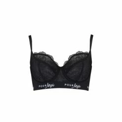 Pour Moi Black Non Padded Logo Underwired Bra 5 Pour Moi Black Non Padded Logo Underwired Bra -Pour Moi Shop unnamed file 330
