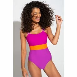 Pour Moi Purple Colour Block Control Swimsuit -Pour Moi Shop unnamed file 3300