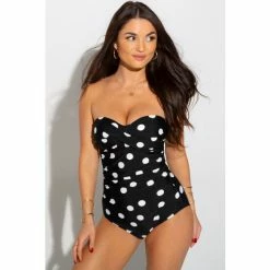 Alternative view of Pour Moi Black Santa Monica Strapless Control Swimsuit