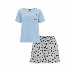 Pour Moi Blue Pawfect Cotton Jersey Short Pyjama Set -Pour Moi Shop unnamed file 3392