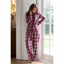 Pour Moi Red Cosy Check Pyjama Set -Pour Moi Shop unnamed file 3437