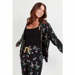 Alternative view of Pour Moi Black Luxe Woven Pyjama