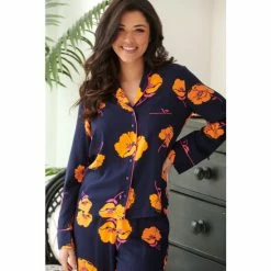 Pour Moi Blue Luxe Woven Twill Pyjama Set -Pour Moi Shop unnamed file 3454