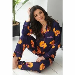 Pour Moi Blue Luxe Woven Twill Pyjama Set -Pour Moi Shop unnamed file 3455