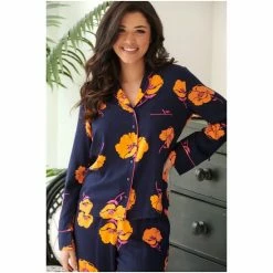 Pour Moi Blue Luxe Woven Twill Pyjama Set -Pour Moi Shop unnamed file 3456