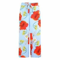 Pour Moi Blue Luxe Woven Revere Collar Cropped Leg Pyjama Set -Pour Moi Shop unnamed file 3460
