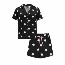 Pour Moi Black Satin Revere Collar Short PJ Set 9 Pour Moi Black Satin Revere Collar Short PJ Set -Pour Moi Shop unnamed file 3479