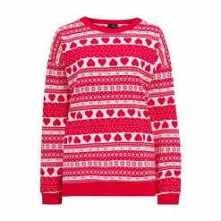 Pour Moi Red Fairisle Cotton Jersey Pyjama Set -Pour Moi Shop unnamed file 3515