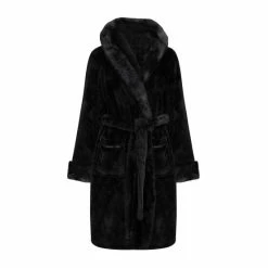 Pour Moi Black Faux Fur Trim Dressing Gown 9 Pour Moi Black Faux Fur Trim Dressing Gown -Pour Moi Shop unnamed file 3527