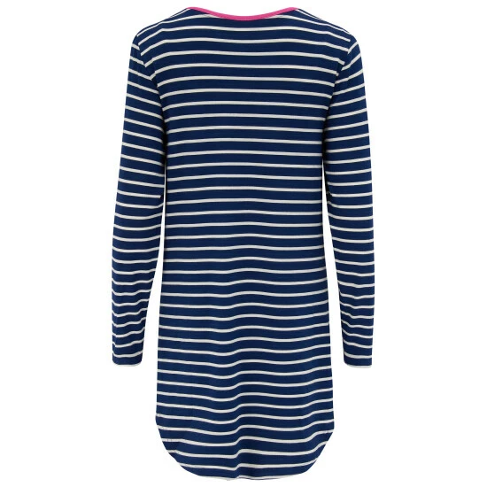 Pour Moi Blue Stripe Jersey Long Sleeve Secret Support Nightdress 4 Pour Moi Blue Stripe Jersey Long Sleeve Secret Support Nightdress - Image 4