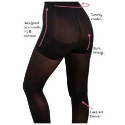 Pour Moi Black Definitions 40 Denier Shaping Control Tights -Pour Moi Shop unnamed file 3568