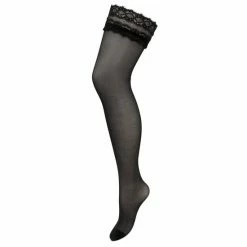 Pour Moi Black Dark Romance Eyelash Lace Top 15 Denier Stocking -Pour Moi Shop unnamed file 3580