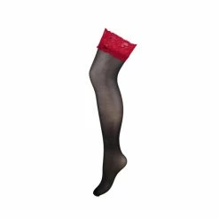 Pour Moi BlackRed Allure Stocking -Pour Moi Shop unnamed file 3600