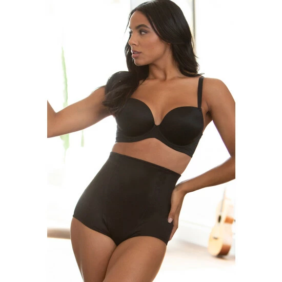 Pour Moi Lingerie Black Hourglass Firm Control Brief 2 Pour Moi Lingerie Black Hourglass Firm Control Brief - Image 2