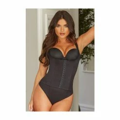 Pour Moi Lingerie Black Hourglass Firm Control Back Smoothing Waist Cincher