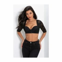 Pour Moi Black Make A Scene Lace Arm Sleeve Body -Pour Moi Shop unnamed file 3699