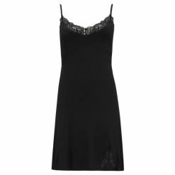Pour Moi Black Sofa Loves Lace Secret Support Soft Jersey Split Chemise -Pour Moi Shop unnamed file 3707