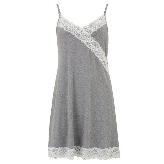 Pour Moi Grey Sofa Loves Lace Secret Support Soft Jersey Chemise 4 Pour Moi Grey Sofa Loves Lace Secret Support Soft Jersey Chemise - Image 4