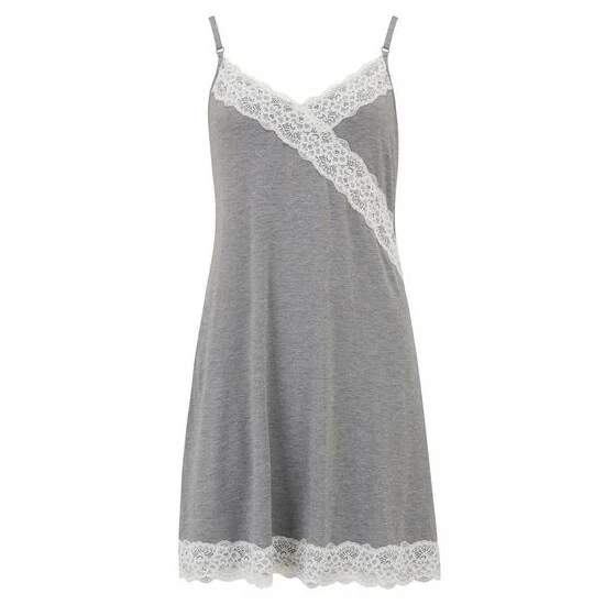 Pour Moi Grey Sofa Loves Lace Secret Support Soft Jersey Chemise 6 Pour Moi Grey Sofa Loves Lace Secret Support Soft Jersey Chemise - Image 6