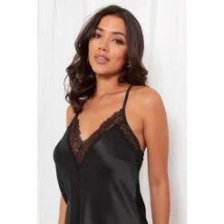 Pour Moi Black Dusk Satin Lace Insert Chemise 8 Pour Moi Black Dusk Satin Lace Insert Chemise -Pour Moi Shop unnamed file 3763