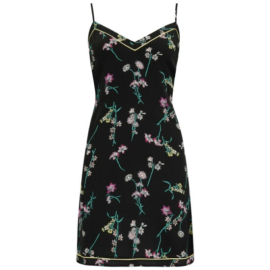 Pour Moi Black Luxe Woven Contrast Trim Chemise 4 Pour Moi Black Luxe Woven Contrast Trim Chemise - Image 4