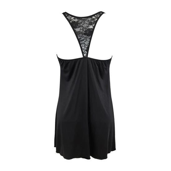 Pour Moi Black Rebel Lace Chemise 3 Pour Moi Black Rebel Lace Chemise - Image 3