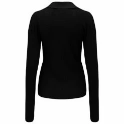Pour Moi Black Eva Rib Knit V Neck Collar Top -Pour Moi Shop unnamed file 3921