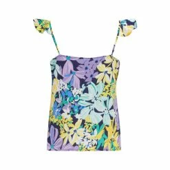 Pour Moi Blue Margot Satin Woven Frill Strap Cami -Pour Moi Shop unnamed file 3958