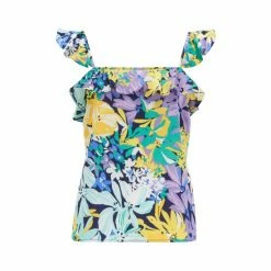 Pour Moi Blue Margot Satin Woven Frill Strap Cami -Pour Moi Shop unnamed file 3959