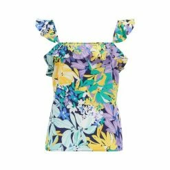 Pour Moi Blue Margot Satin Woven Frill Strap Cami -Pour Moi Shop unnamed file 3960