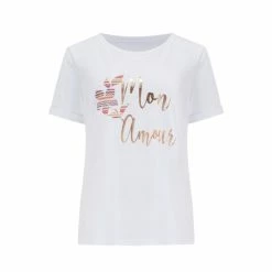 Pour Moi White Cotton Jersey Mon Amour T-Shirt 7 Pour Moi White Cotton Jersey Mon Amour T-Shirt -Pour Moi Shop unnamed file 3963