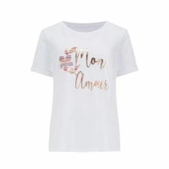 Pour Moi White Cotton Jersey Mon Amour T-Shirt 9 Pour Moi White Cotton Jersey Mon Amour T-Shirt -Pour Moi Shop unnamed file 3965