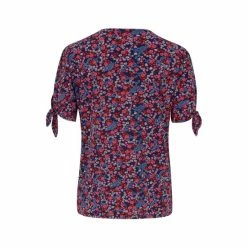 Pour Moi Navy Bella Slinky Jersey Tie Sleeve Top -Pour Moi Shop unnamed file 3981