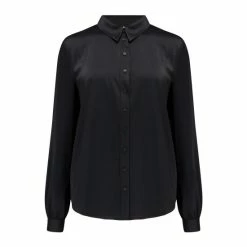 Pour Moi Black Millie Satin Woven Shirt -Pour Moi Shop unnamed file 4016