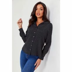 Pour Moi Black Kelly Woven Viscose Fitted Shirt 7 Pour Moi Black Kelly Woven Viscose Fitted Shirt -Pour Moi Shop unnamed file 4032