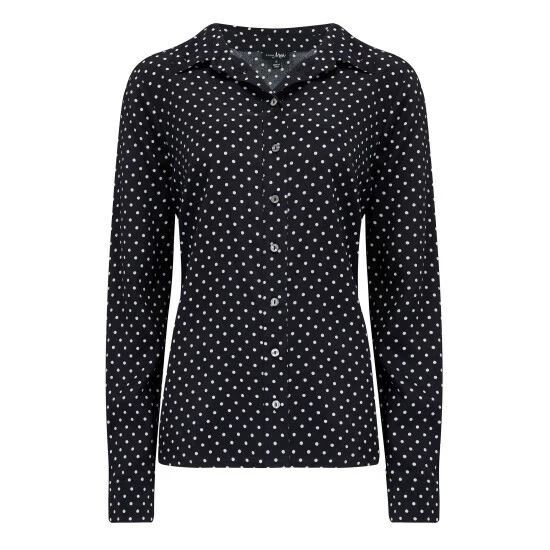 Pour Moi Black Kelly Woven Viscose Fitted Shirt 4 Pour Moi Black Kelly Woven Viscose Fitted Shirt - Image 4