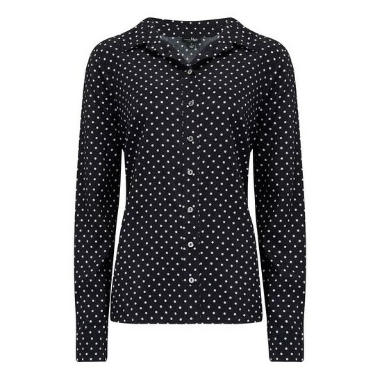 Pour Moi Black Kelly Woven Viscose Fitted Shirt 6 Pour Moi Black Kelly Woven Viscose Fitted Shirt - Image 6