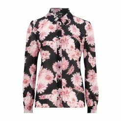 Pour Moi Black Natalya Chiffon Long Sleeve Shirt -Pour Moi Shop unnamed file 4056