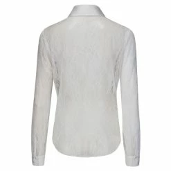 Pour Moi White Clara Lace Button Front Long Sleeve Shirt -Pour Moi Shop unnamed file 4069