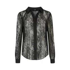 Pour Moi Black Lace Button Front Long Sleeve Shirt 7 Pour Moi Black Lace Button Front Long Sleeve Shirt -Pour Moi Shop unnamed file 4079