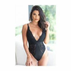 Pour Moi Black India Lace Body
