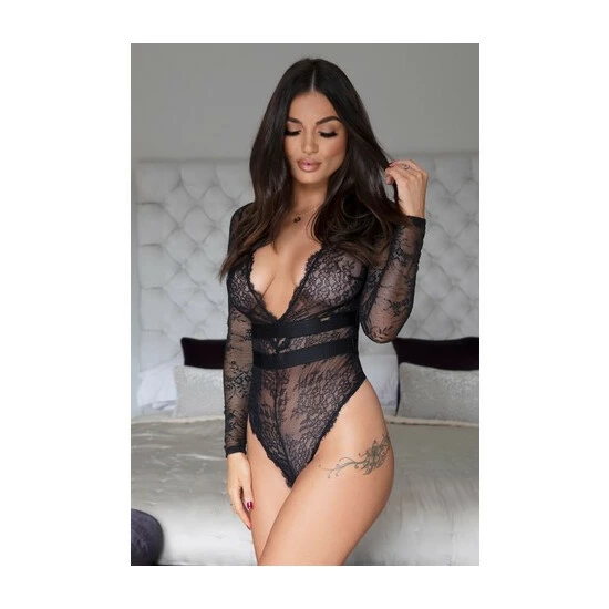 Pour Moi Black India Long Sleeve Body 1 Pour Moi Black India Long Sleeve Body
