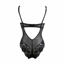 Pour Moi Black Satin Luxe And Lace Underwired Body -Pour Moi Shop unnamed file 4128