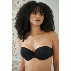 Pour Moi Black Push Up Strapless Bra