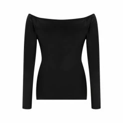 Pour Moi Black Adele Off Shoulder Shine Jersey Long Sleeve Wrap Top 10 Pour Moi Black Adele Off Shoulder Shine Jersey Long Sleeve Wrap Top -Pour Moi Shop unnamed file 4196