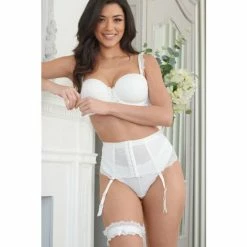 Pour Moi White Divine Garter